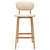 Bar Stools 2 pcs Cream Fabric