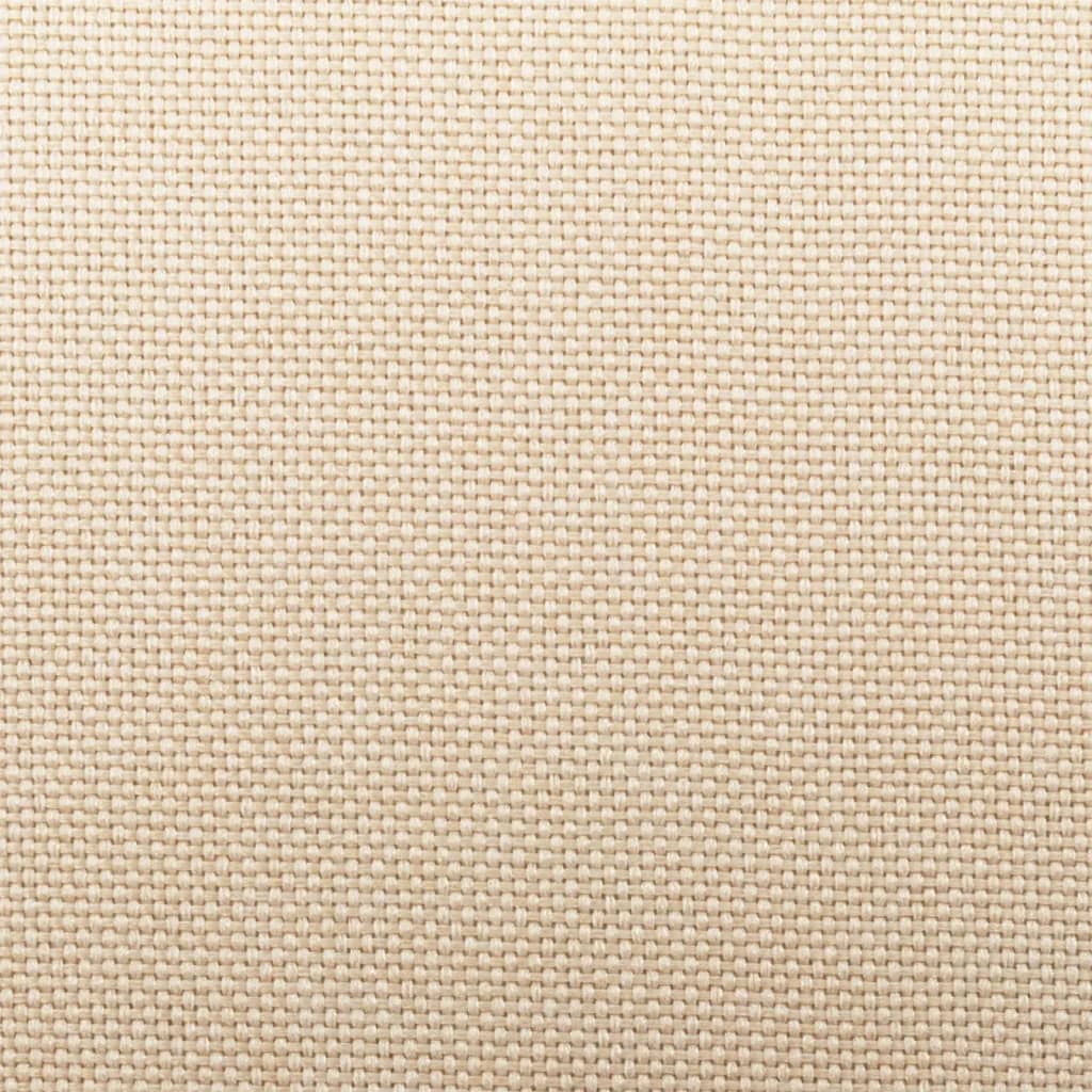 Bar Stools 2 pcs Cream Fabric