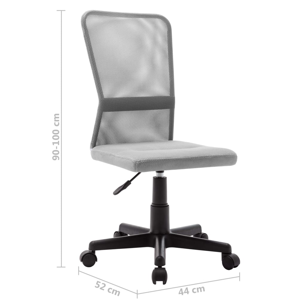 Office Chair Grey 44x52x100 cm Mesh Fabric