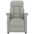 Recliner Chair Light Grey Faux Suede Leather