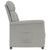 Recliner Chair Light Grey Faux Suede Leather