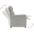 Recliner Chair Light Grey Faux Suede Leather