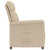 Recliner Chair Cream Faux Suede Leather