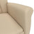 Recliner Chair Cream Faux Suede Leather