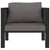 Sectional Sofa with Cushion Poly Rattan Anthracite