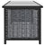 10 Piece Garden Lounge Set with Cushions Poly Rattan Anthracite
