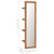 Wall Mirror with Shelves 30x30x120 cm Solid Teak Wood