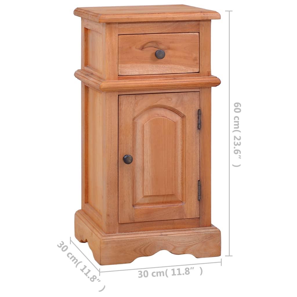 Bedside Cabinet Solid Mahogany Wood