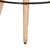 Bar Stools 2 pcs Brown Rough Mango Wood and Real Leather