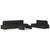 6 Piece Garden Lounge Set Poly Rattan Black