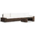 5 Piece Garden Lounge Set Poly Rattan Brown