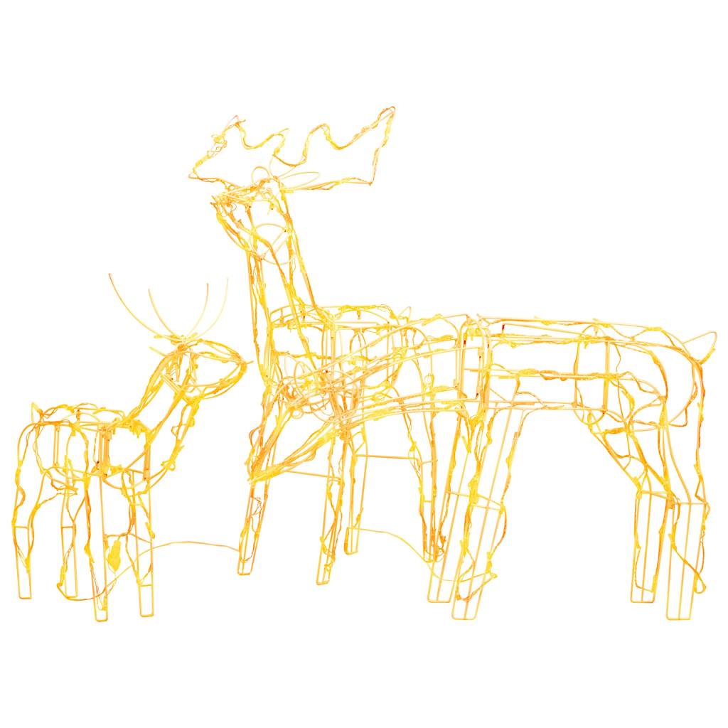 3 Piece Christmas Light Display Reindeers 229 LEDs