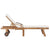 Sun Loungers with Cushions 2 pcs Solid Teak Wood Cream