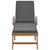Sun Loungers with Cushions 2 pcs Solid Teak Wood Dark Grey