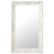 Wall Mirror Baroque Style 50x80 cm White