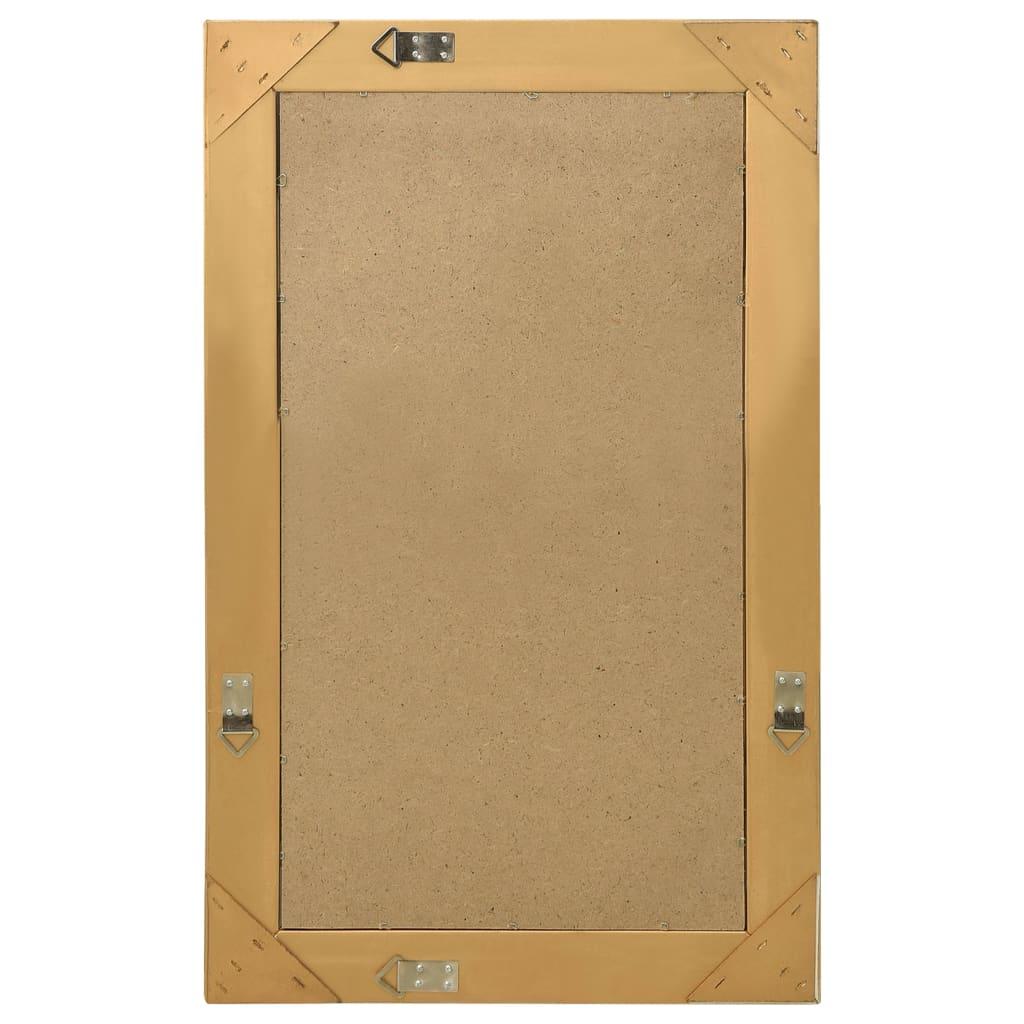Wall Mirror Baroque Style 50x80 cm Gold