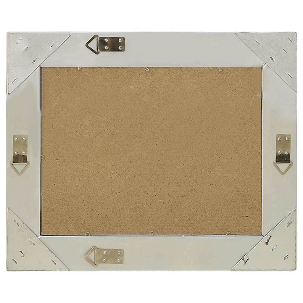 Wall Mirror Baroque Style 60x40 cm Silver