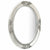 Wall Mirror Baroque Style 50x70 cm Silver