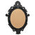 Wall Mirror Castle Style 56x76 cm Black