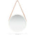 Wall Mirror with Strap 40 cm White
