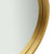 Wall Mirror with Strap 40 cm Gold