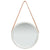 Wall Mirror with Strap 40 cm Silver
