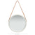 Wall Mirror with Strap 40 cm Silver