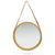 Wall Mirror with Strap 50 cm Gold