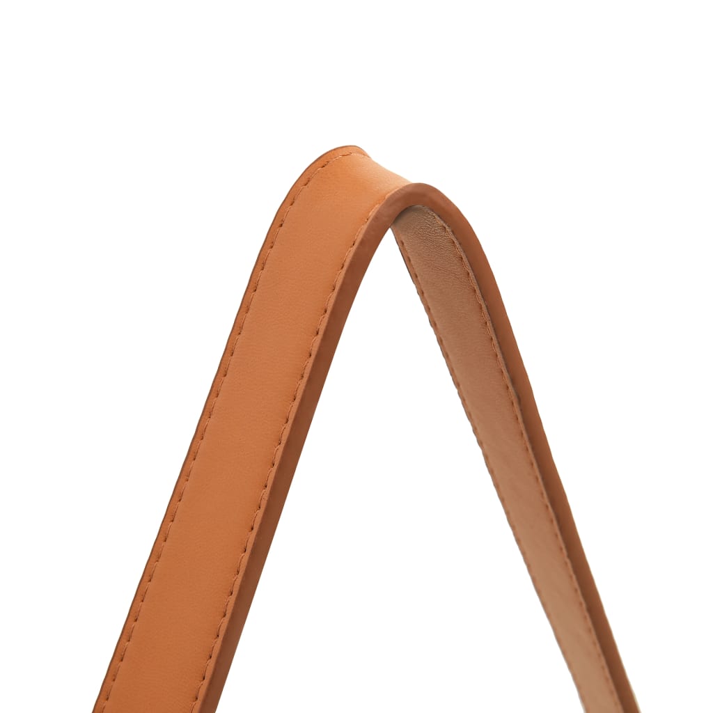 Wall Mirror with Strap 60 cm Silver
