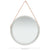 Wall Mirror with Strap 60 cm Silver