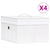 Bamboo Storage Boxes 4 pcs White