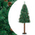 Slim Christmas Tree with Real Wood and Cones Green 150 cm PVC