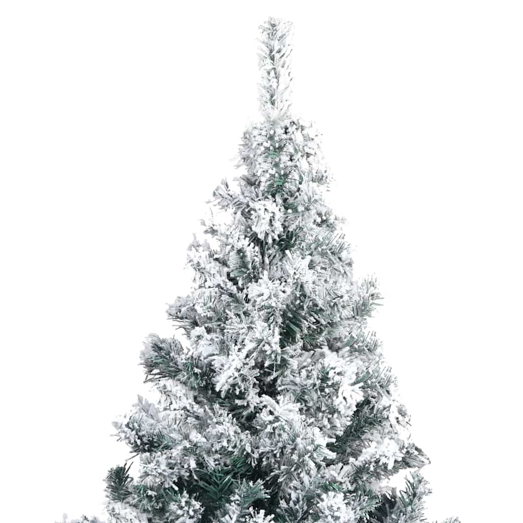 Artificial Christmas Tree with Flocked Snow Green 180 cm PVC