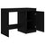 Desk Black 140x50x76 cm Engineered Wood