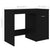 Desk Black 140x50x76 cm Engineered Wood