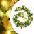 Christmas Garland with LED Lights Green 2.7 m PVC