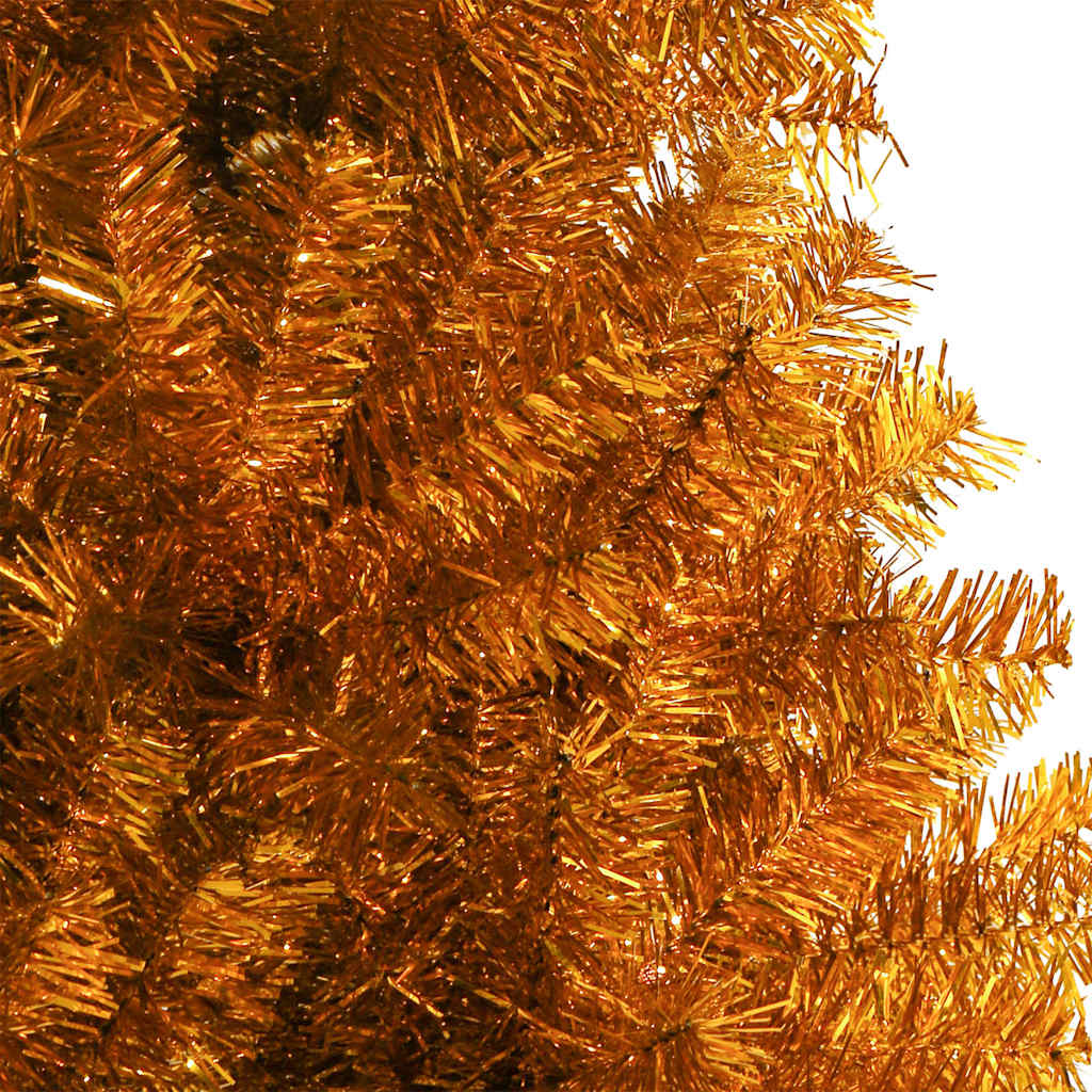 Artificial Christmas Tree with Stand Gold 150 cm PET