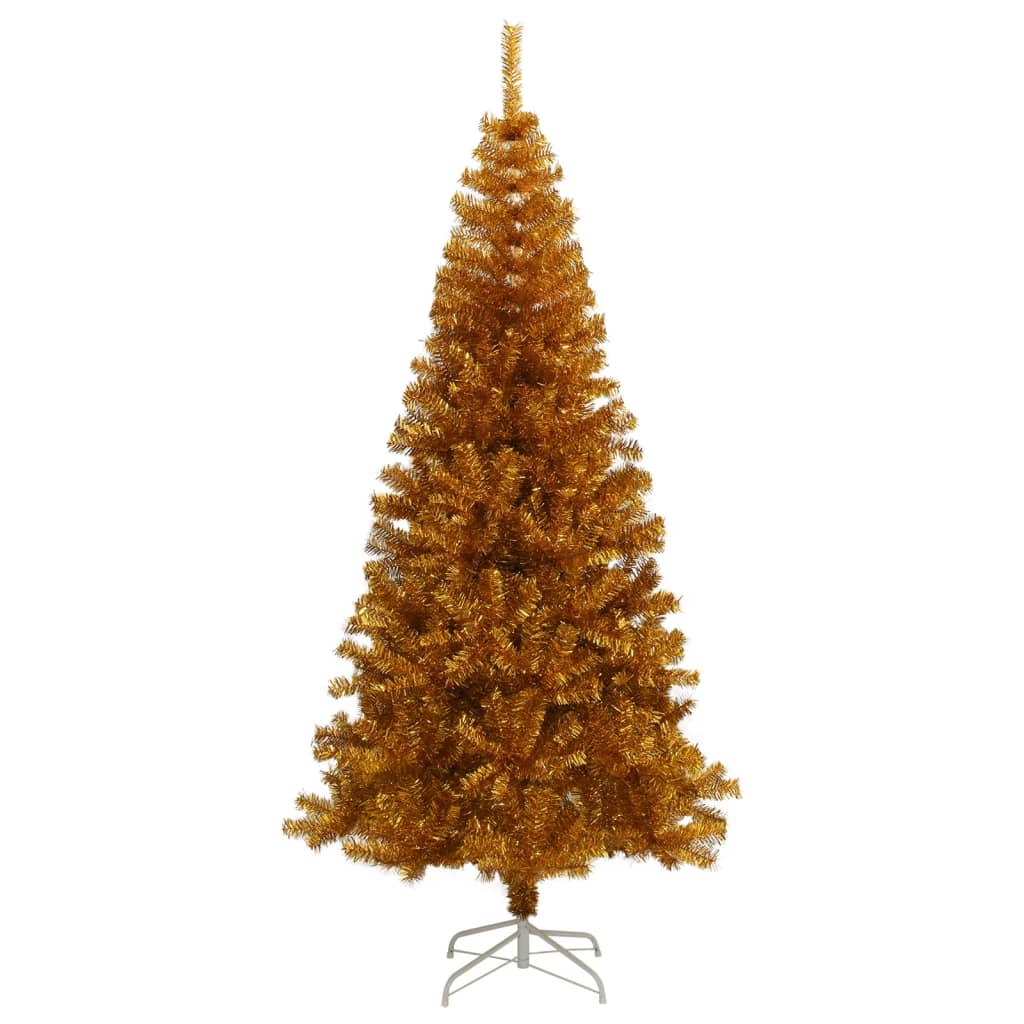 Artificial Christmas Tree with Stand Gold 180 cm PET