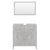 Bathroom Furniture Set Concrete Grey Engineered Wood