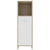 Bathroom Cabinet White and Sonoma Oak 30x30x95 cm Engineered Wood