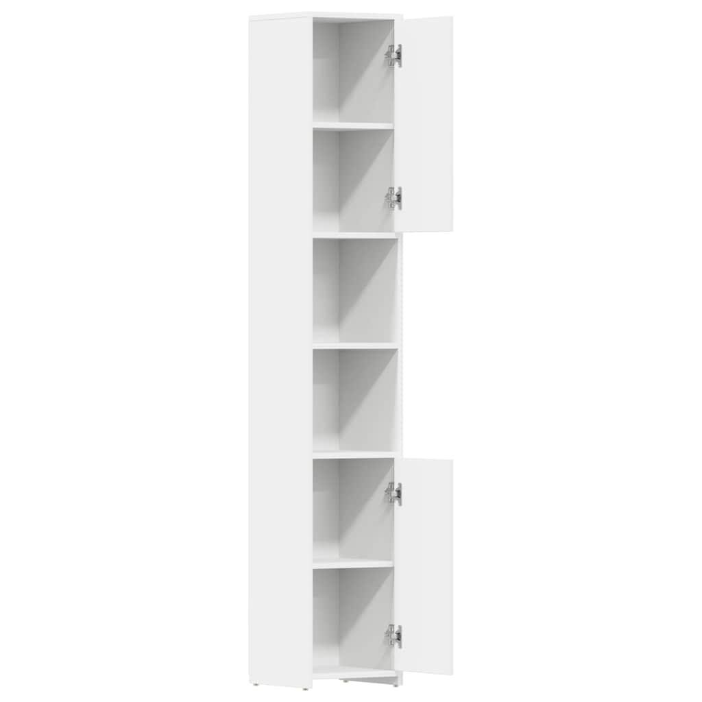 Bathroom Cabinet White 30x30x183.5 cm Engineered Wood