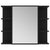 Bathroom Mirror Cabinet Black 80x20.5x64 cm Engineered Wood