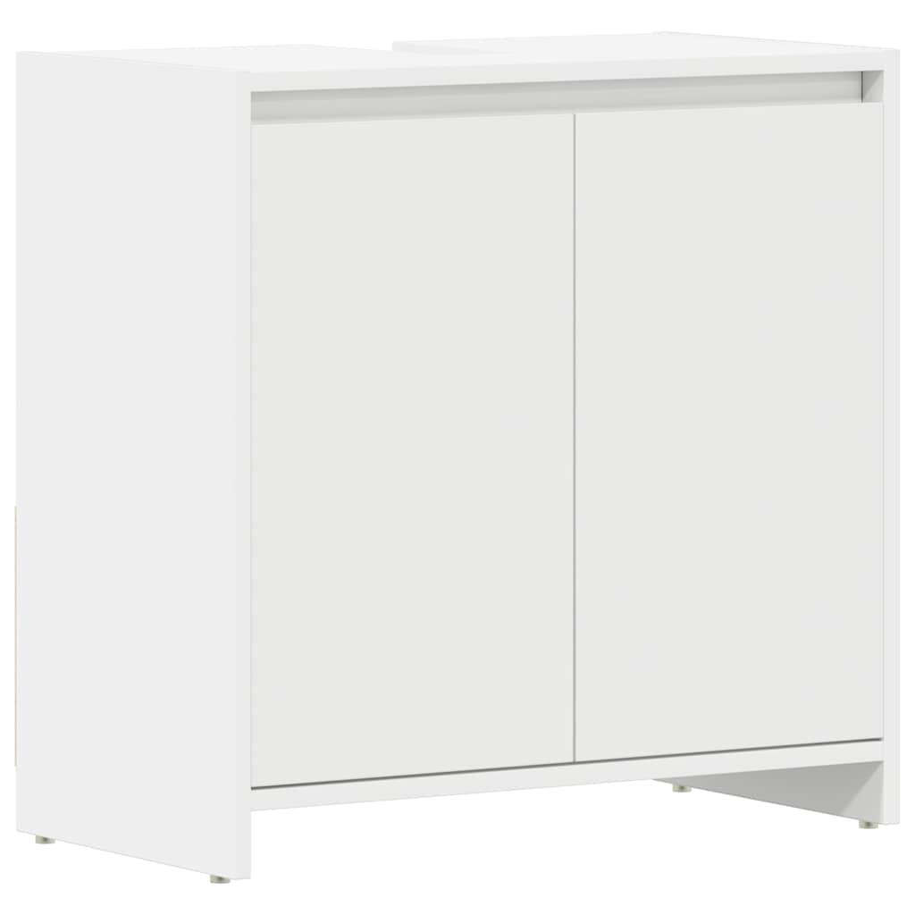 Bathroom Cabinet White 60x33x61 cm Engineered Wood