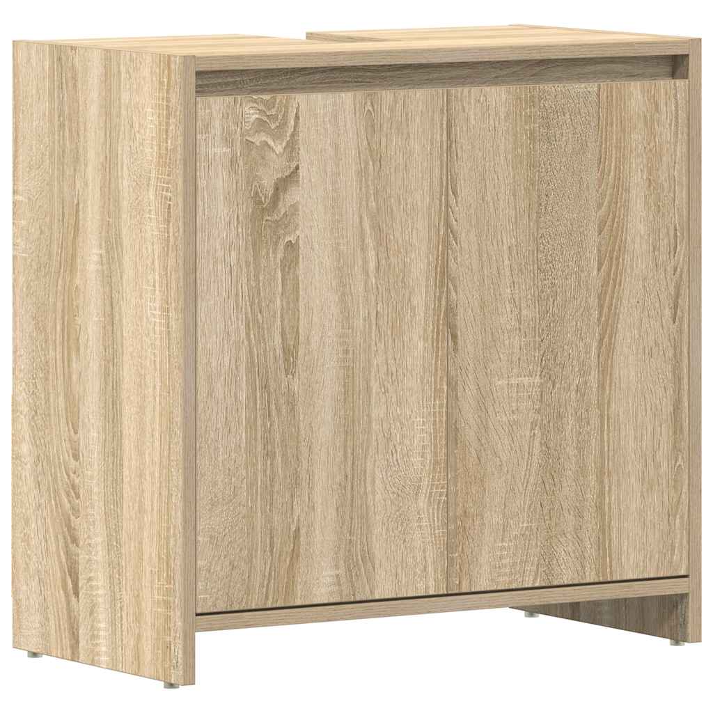 Bathroom Cabinet Sonoma Oak 60x33x61 cm Engineered Wood