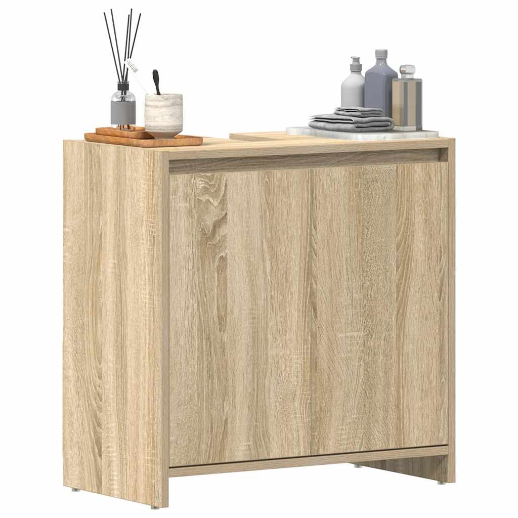 Bathroom Cabinet Sonoma Oak 60x33x61 cm Engineered Wood