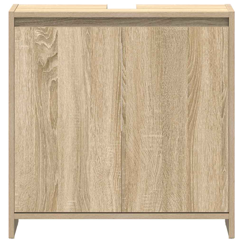 Bathroom Cabinet Sonoma Oak 60x33x61 cm Engineered Wood