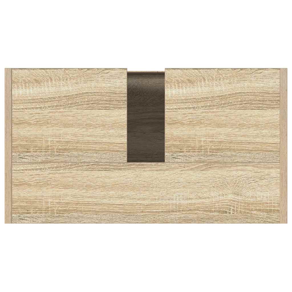Bathroom Cabinet Sonoma Oak 60x33x61 cm Engineered Wood