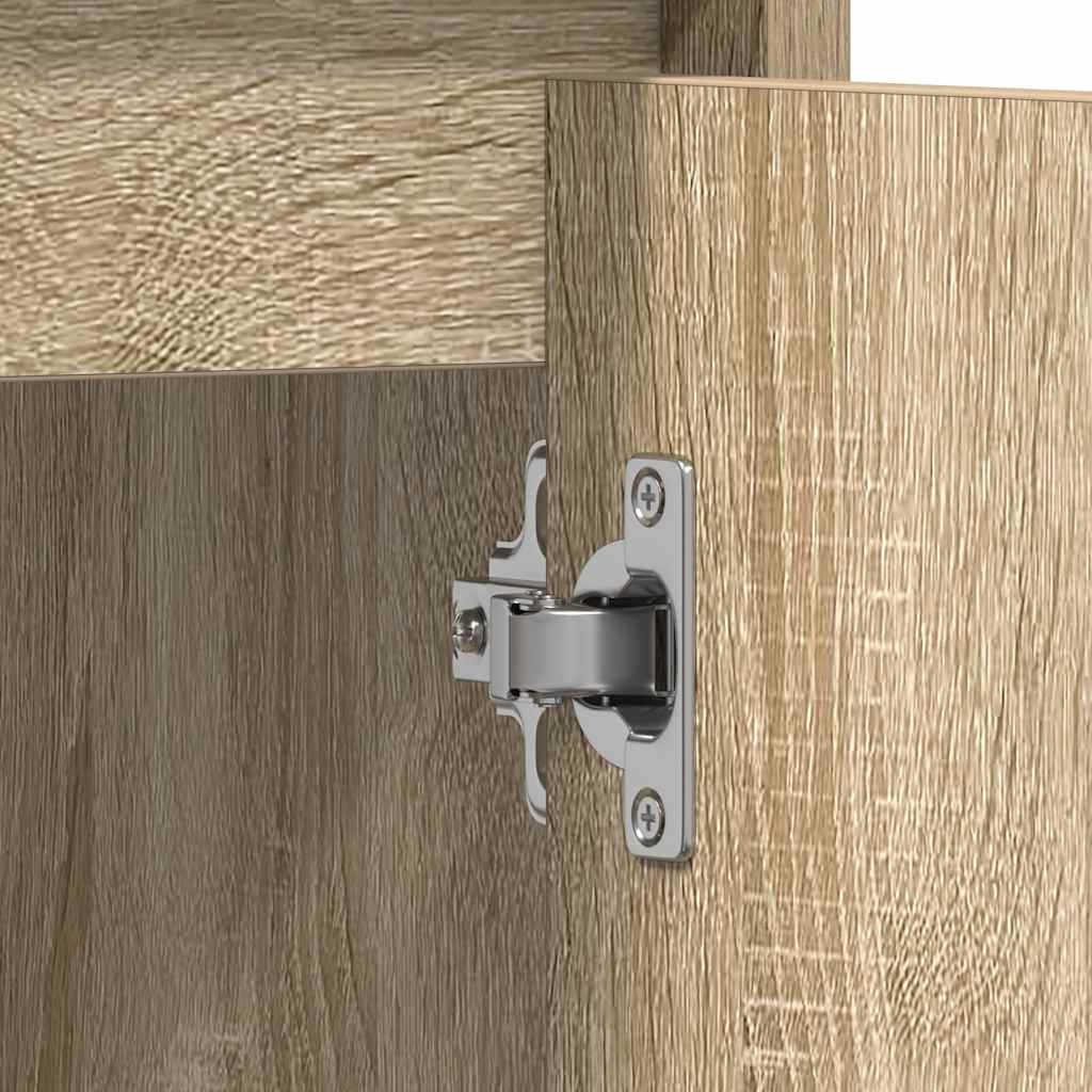 Bathroom Cabinet Sonoma Oak 60x33x61 cm Engineered Wood