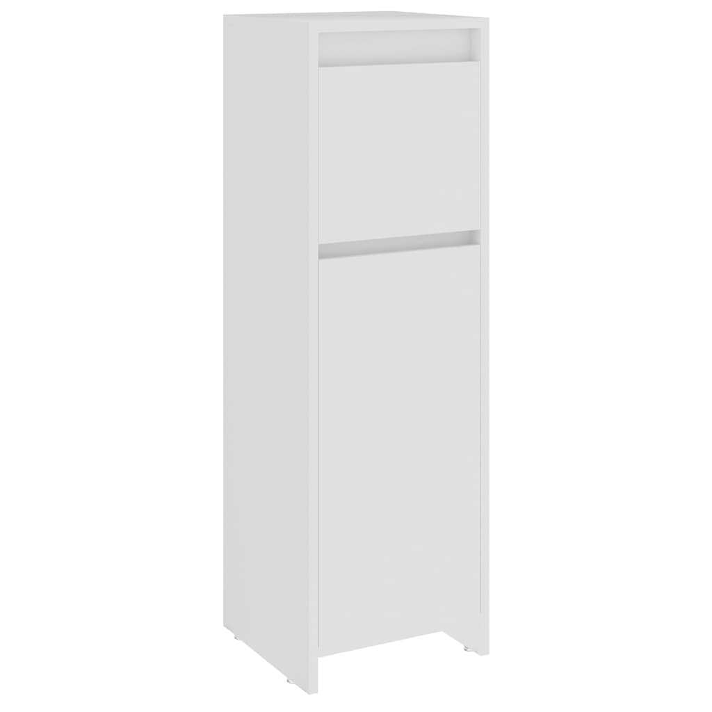 Bathroom Cabinet White 30x30x95 cm Engineered Wood