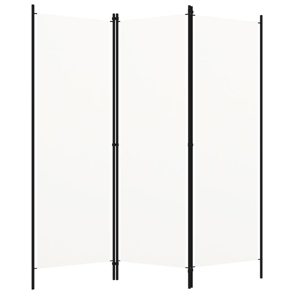 3-Panel Room Divider White 150x180 cm